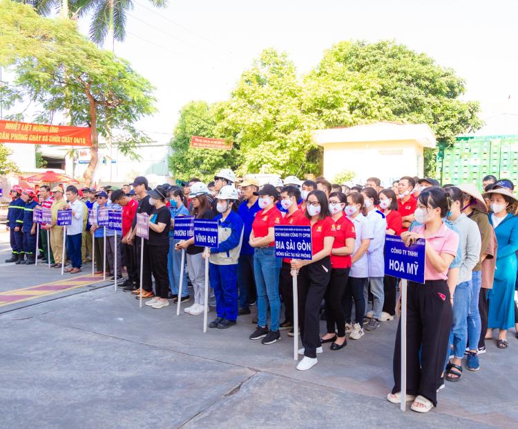 CỤM DOANH NGHIỆP VĨNH NIỆM ĐÃ KẾT HỢP CÙNG LỰC LƯỢNG CẢNH SÁT DIỄN TẬP PHƯƠNG ÁN PHÒNG CHÁY CHỮA CHÁY VÀ CỨU HỘ 2023 